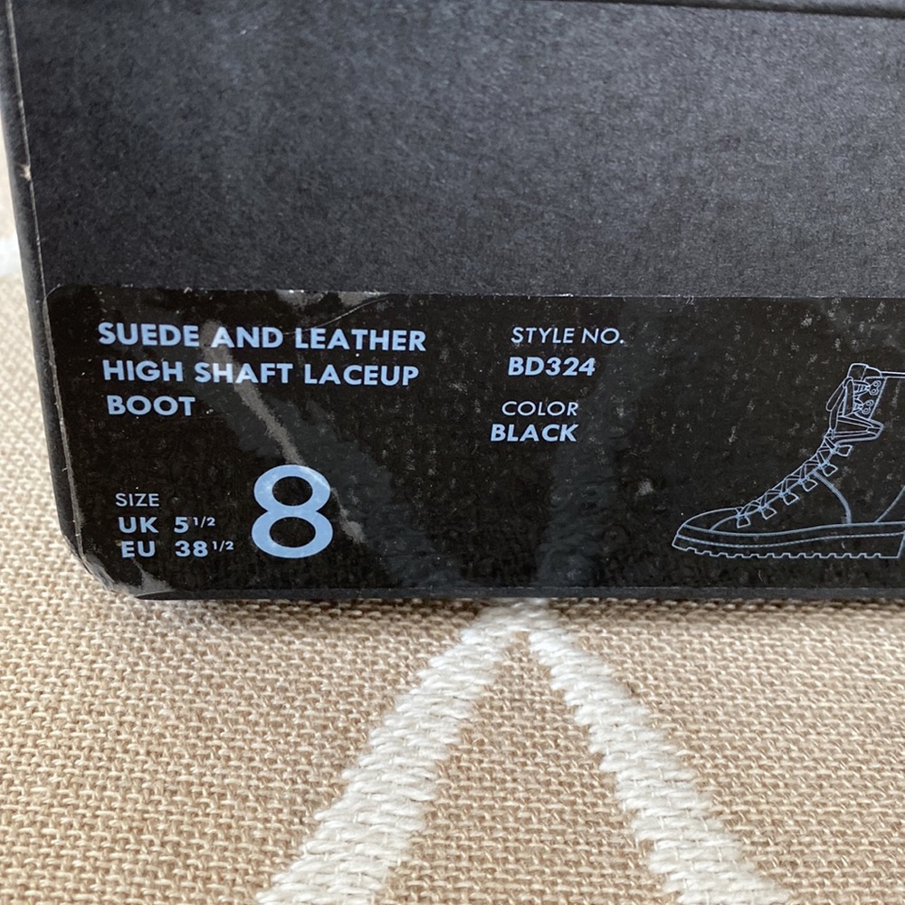 J Crew Suede and Leather Laceup Combat Boots NWT! - Picture 7 of 8
